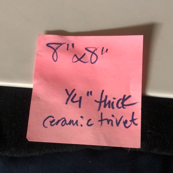 Red hat ladies Tea time ceramic trivet 8“ x 8“ 1/4 inch thick new without box - Picture 10 of 10